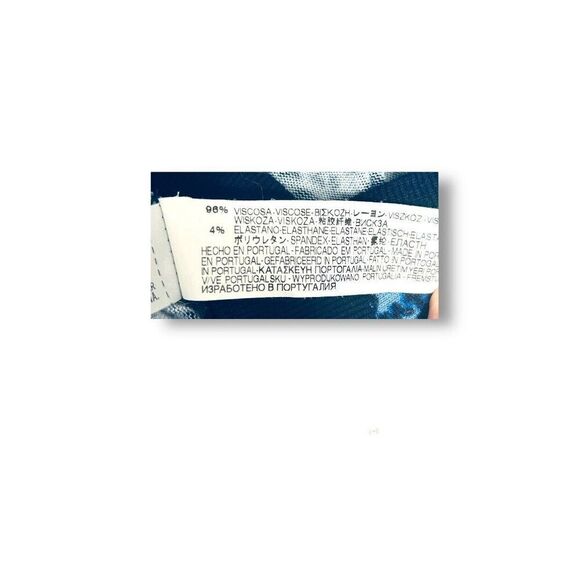 Zara Trafaluc Blue Leopard Animal Print Cardigan Button Up Y2K Retro Boho Top - Picture 3 of 7